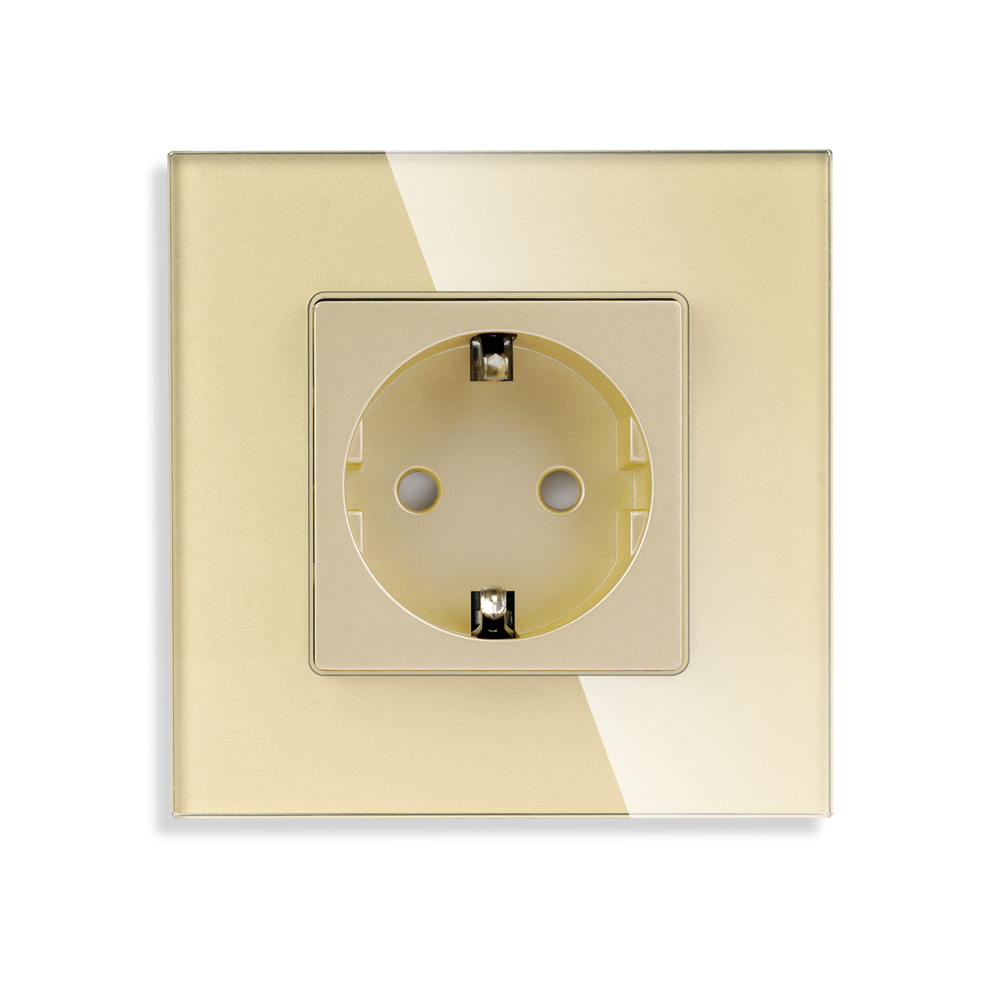 Розетка в рамку 16А M1F ЗОЛОТО