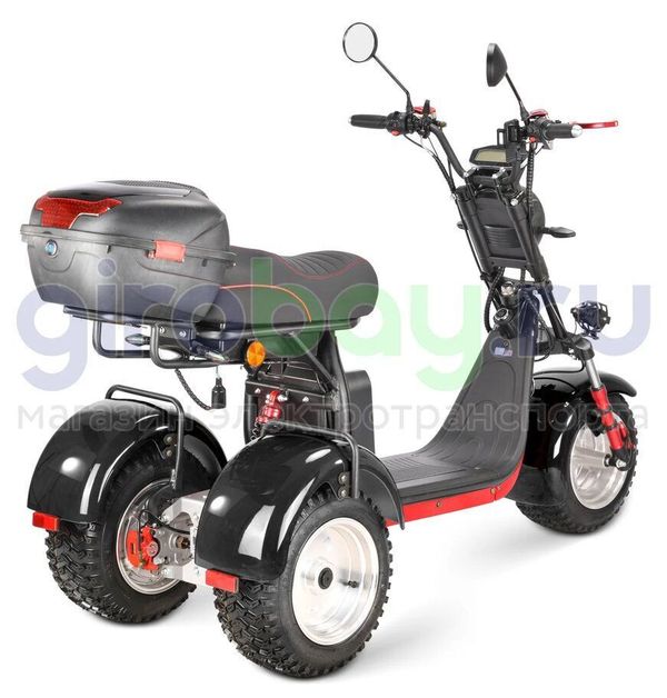 Электроскутер WHITE SIBERIA IKRA 5000w - (Черный)