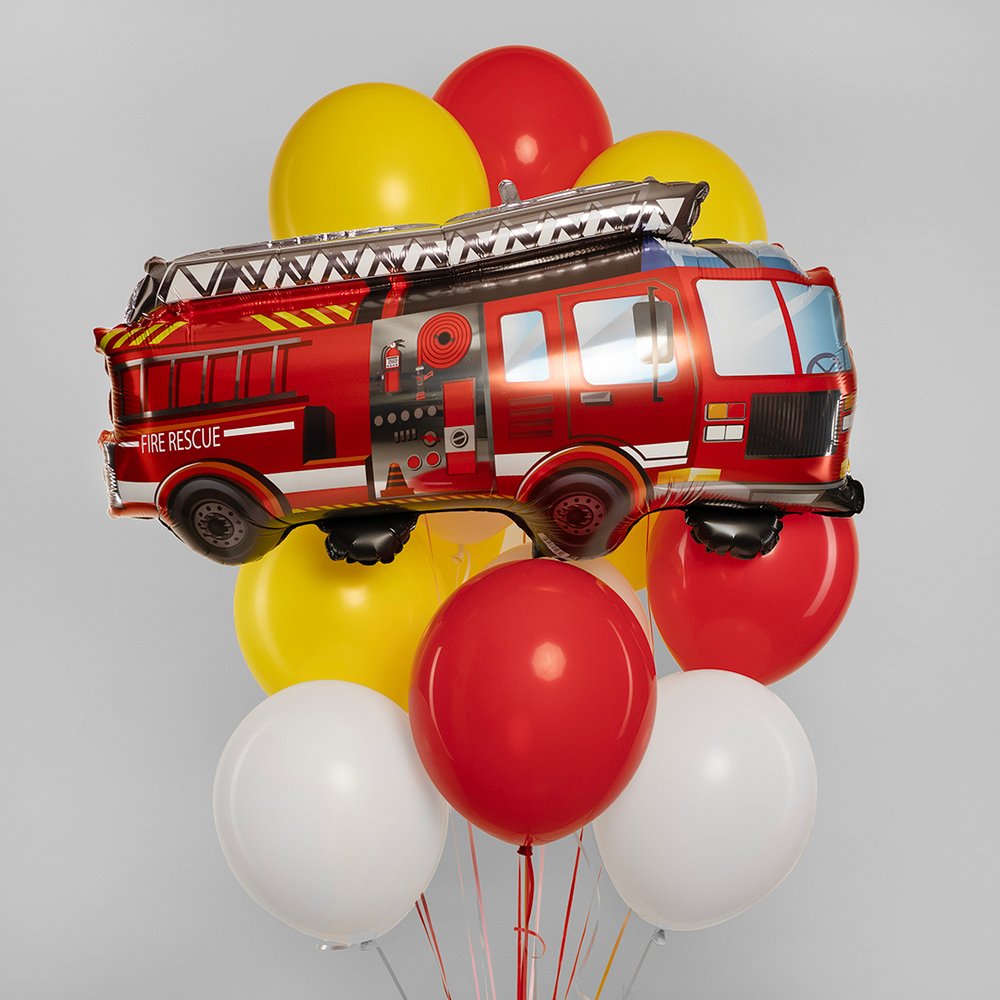 Шар (34''/86 см) Фигура, Пожарная машина