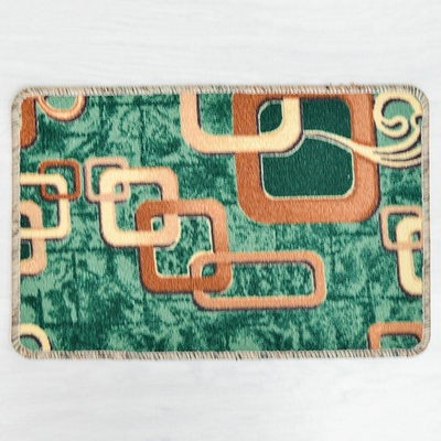 Коврик 40*60см Люксор Люкс Принт, ворс 3мм, зеленый (ассорти)