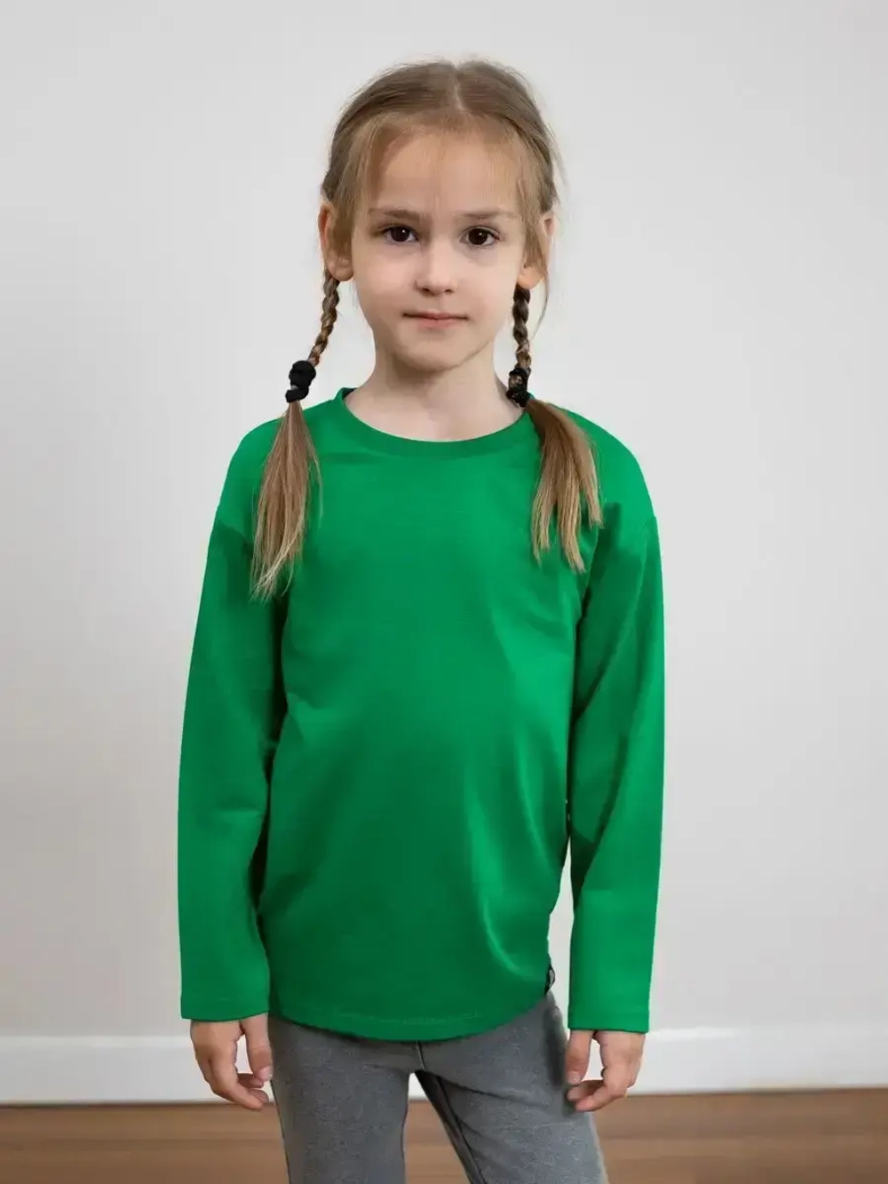 Лонгслив базовый для девочки