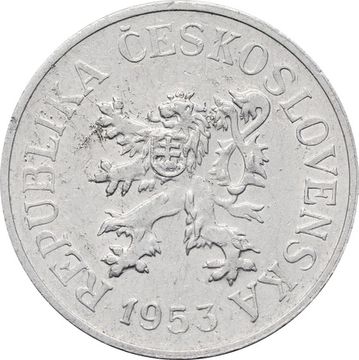 10 геллеров 1953 Чехословакия