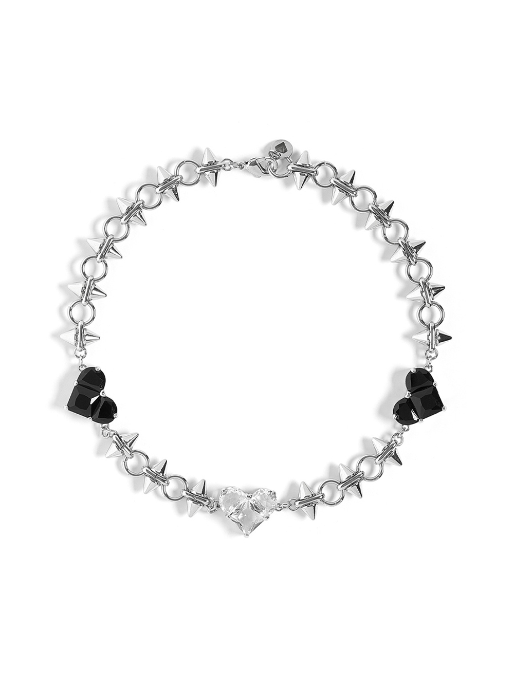 Колье "Black big soul thorn" Silver