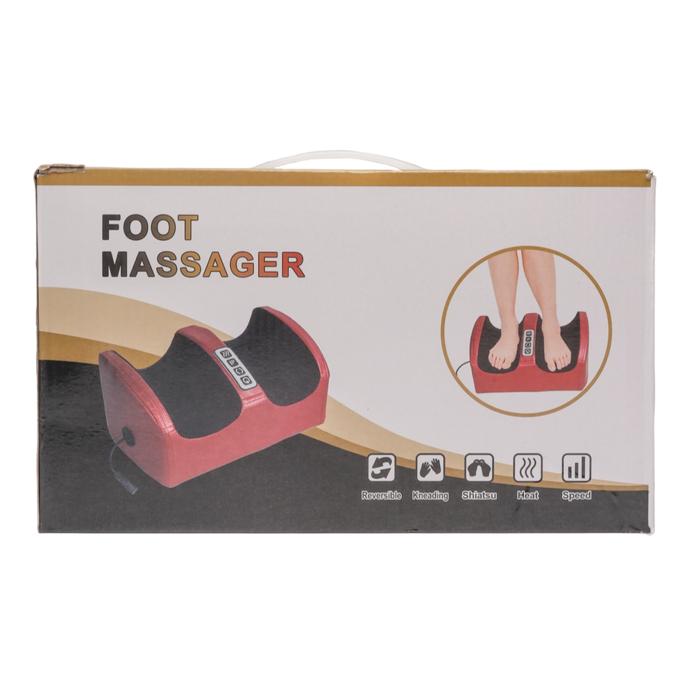 Массажёр Электрический для ног и стоп, роликовый массажер с подогревом "Foot Massage"