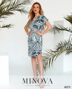 Платье 2001-Голубой Minova