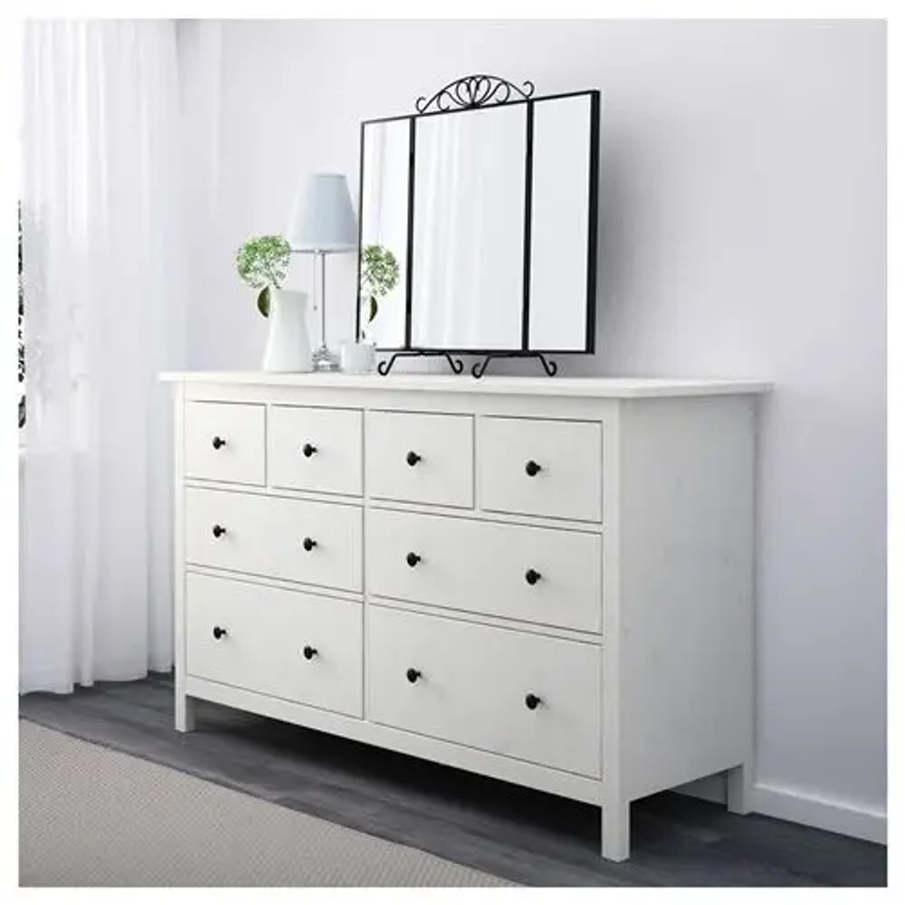 Комплект мебели д/спальни  - IKEA HEMNES, белый, 200x140см, ХЕМНЭС ИКЕА