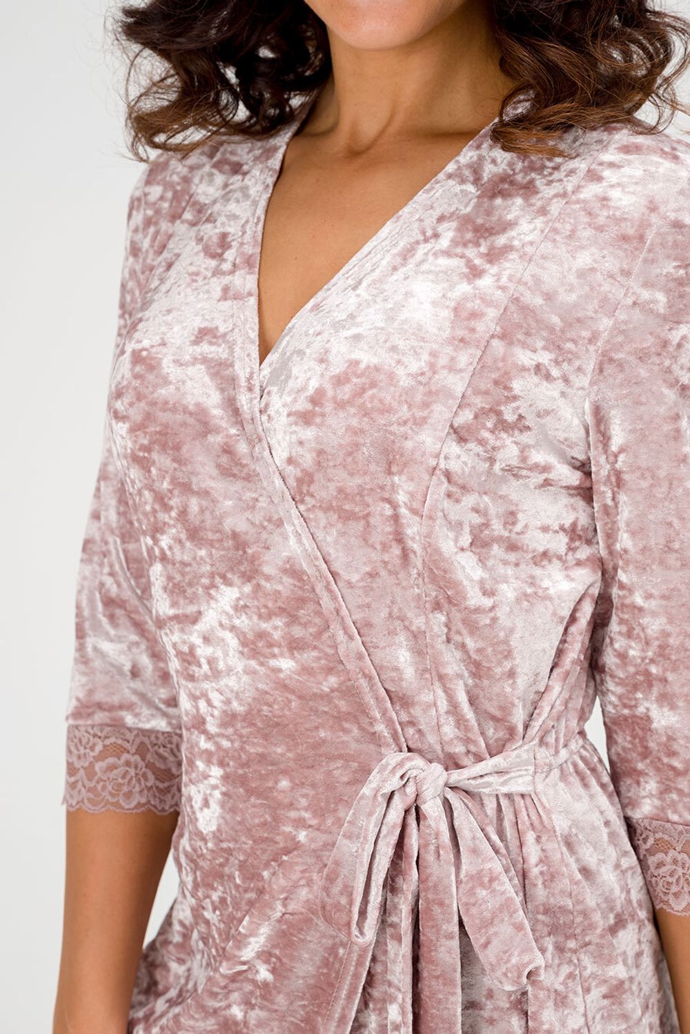 Халат Ангелина (44-56) Serenada роза (Акция)