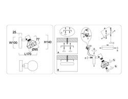 Ambrella Настенно-потолочный спот в стиле лофт Loft TR8655