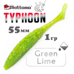 Виброхвост Mottomo Typhoon (55мм, 1гр), 20шт/уп