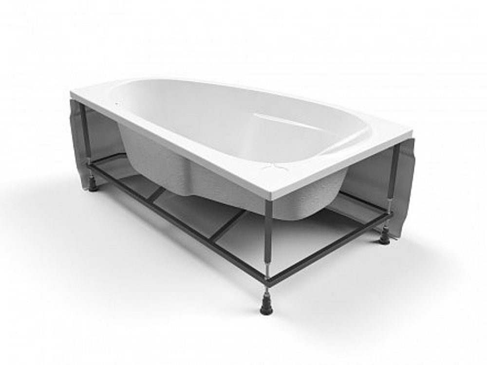 Ванна асимметричная JOANNA 140x90 левая ультра белый