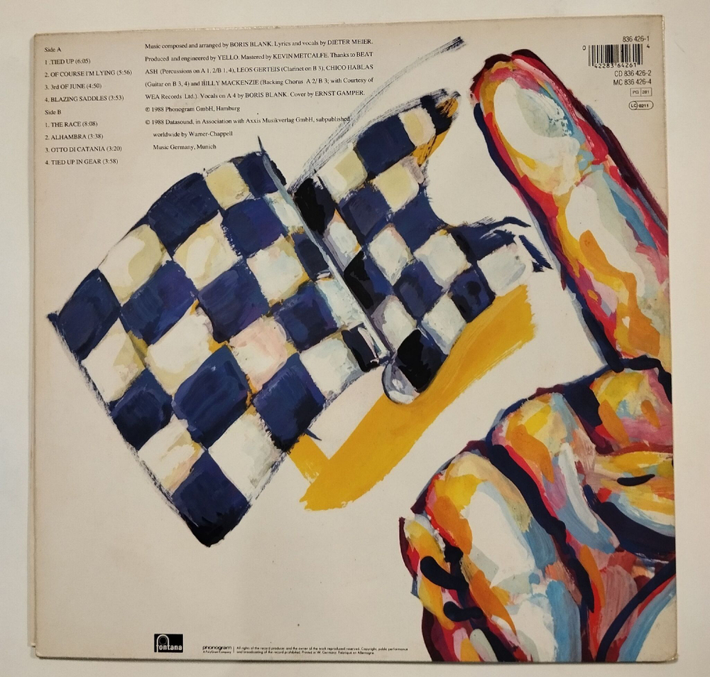 Винтажная виниловая пластинка LP Yello Flag (Germany 1988)