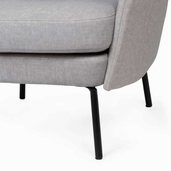 Кресло Alexa, серый велюр