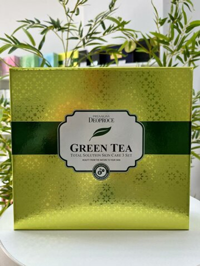 Набор Deoproce "Premium Green Tea", тонер/эмульсия/крем, для лица, 5 шт.