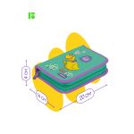 Пенал 1 отделение 200х140х40 Berlingo Hello, откидная планка, ткань