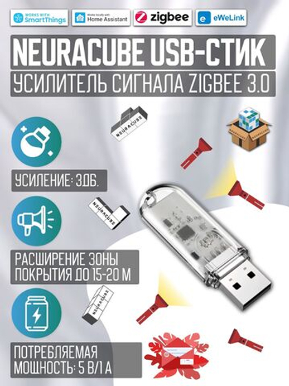 Усилитель (ретранслятор) Zigbee 3.0 сигнала eWelink