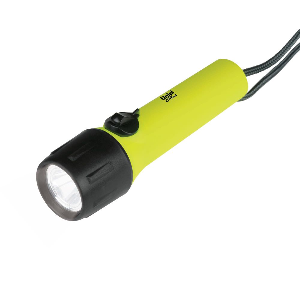 P-WP011-BB Yellow Фонарь Uniel серии Премиум «Diving – Nautilus», пластиковый корпус, XP-C Cree LED, упаковка — цветной короб, 4 х ААA в/к, цвет — жел