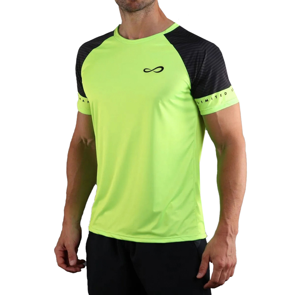 Мужское теннисное поло Endless Feisty Sleeves T-Shirt Men - Neon Green