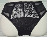 Женские трусики-слипы из эластичного кружева (Размер: 6X) (Цвет: черный)