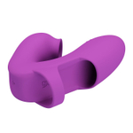 Фиолетовый вибратор на палец Athena