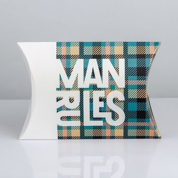 Коробка складная фигурная Man Rules, 26 × 19 × 4 см 3840994