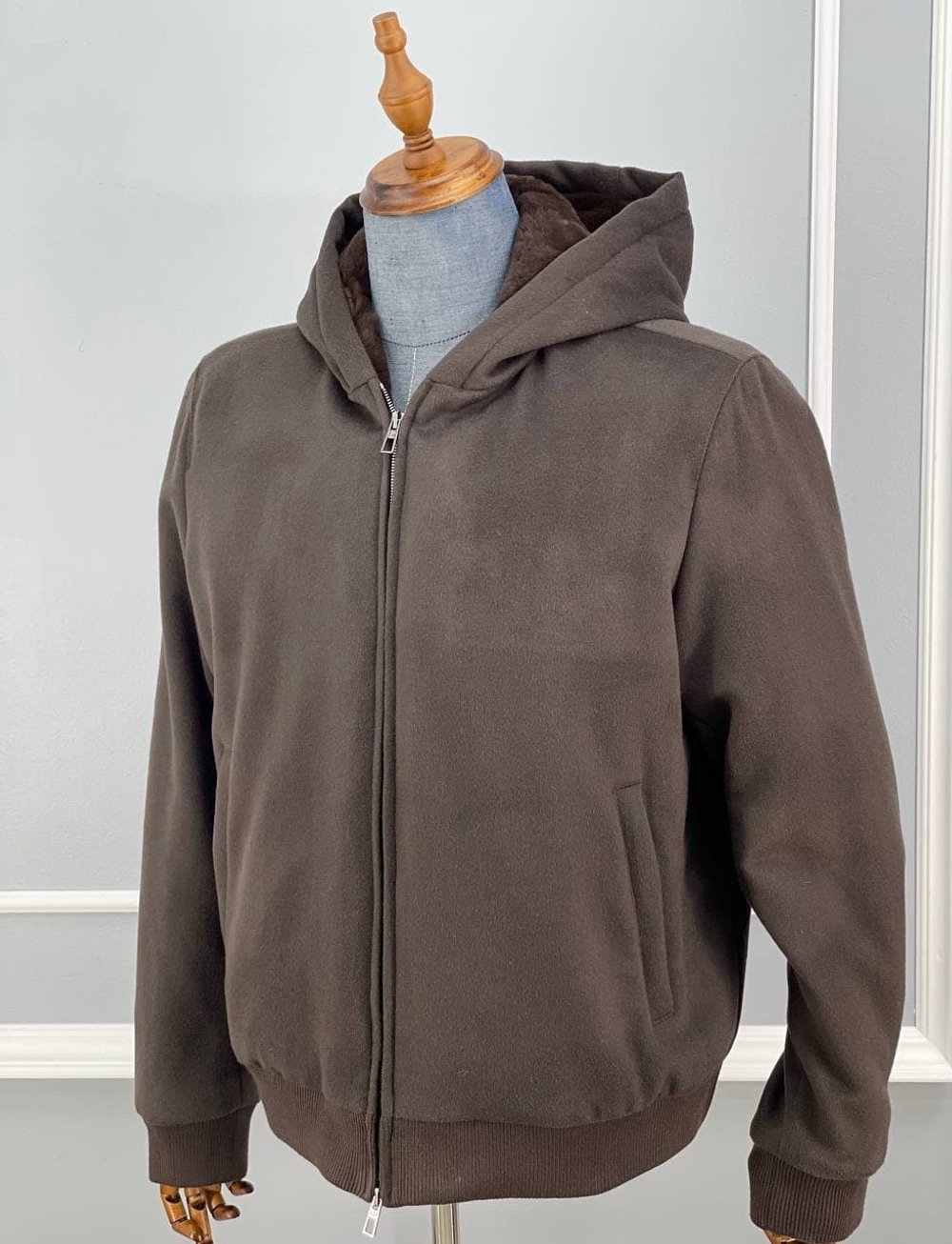 Кашемировая куртка Loro Piana, внутри с мехом