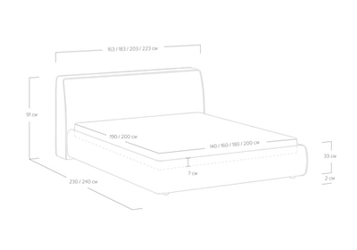 Кровать Altea (140x200)