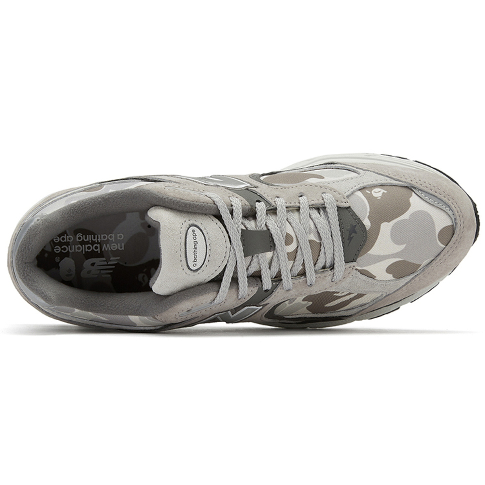 Кроссовки New Balance 2002R Apes Together Strong - Grey Camo x BAPE