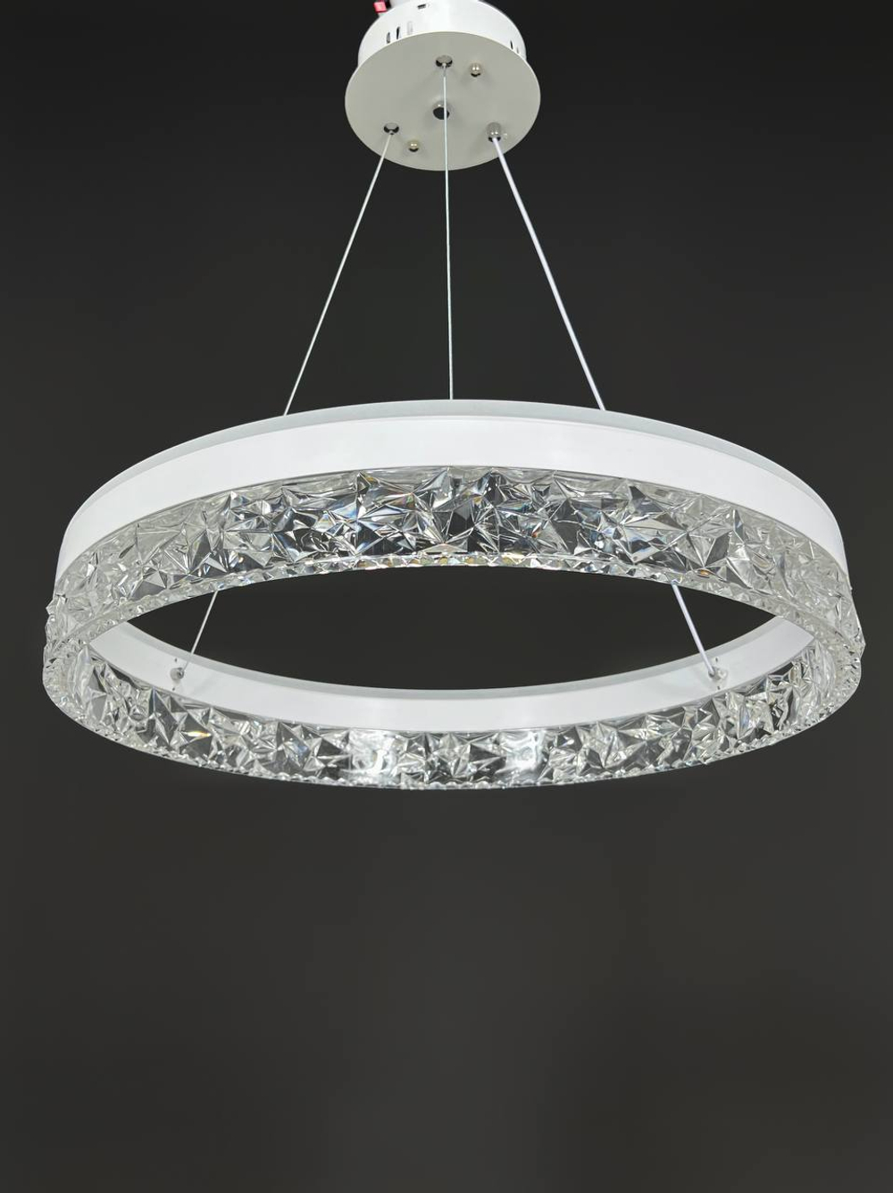 Люстра подвесная светодиодная Lanbos, 62 Вт LED, до 15 кв м, белая