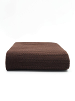 Плед 130x170 Косы ПД039-13 коричневый