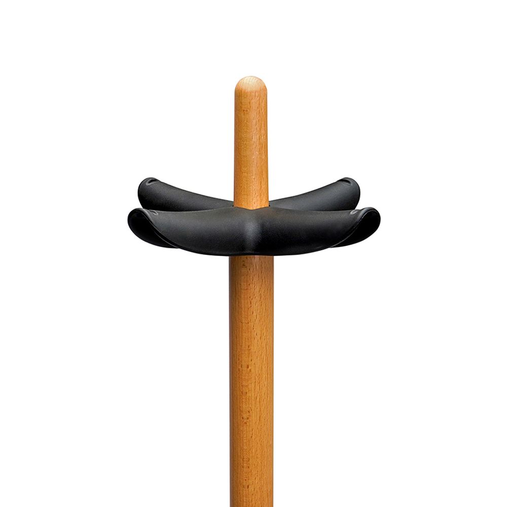 Вешалка напольная Oulof, 158 см, бук/черная