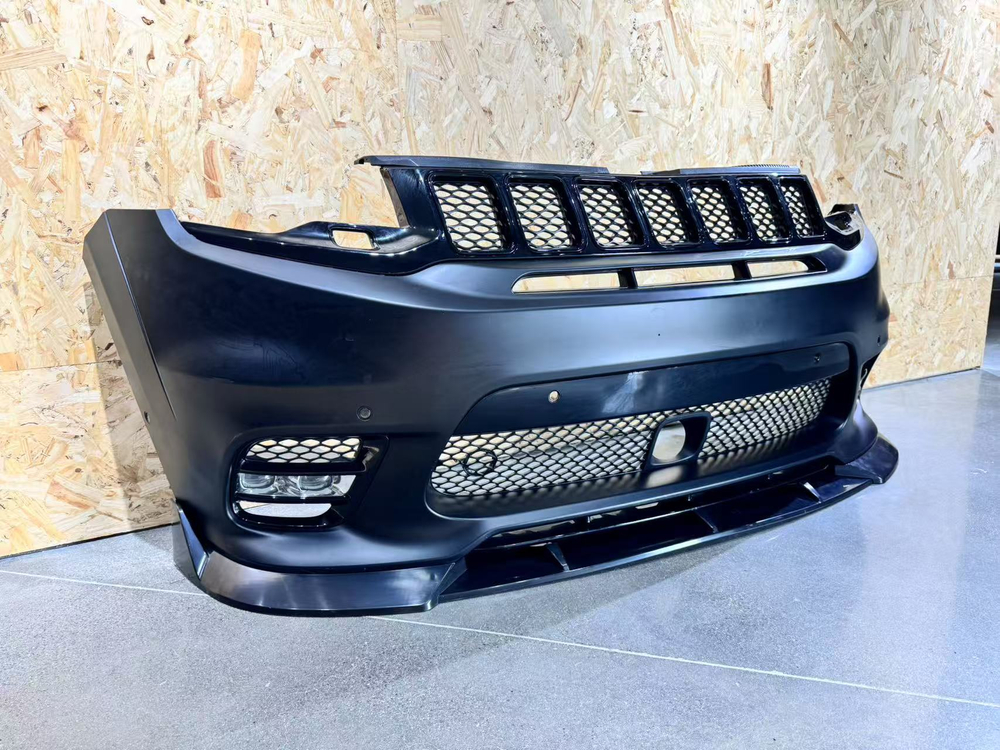 Губа переднего бампера для SRT Jeep Grand Cherokee WK2 Рестайлинг 2018-2023 Джип гранд чероки тюнинг