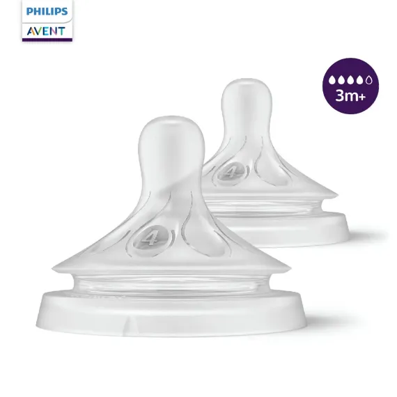 Соска Philips Avent силикон (средний поток) 2 шт.