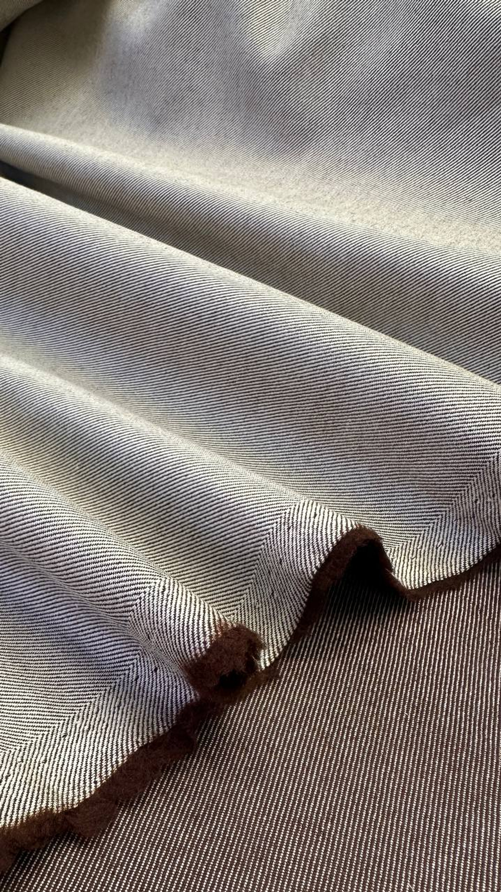 Шерсть с хлопком шоколадная