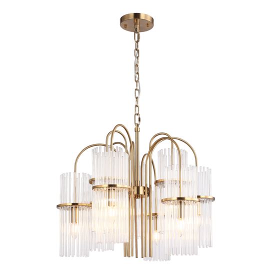 SL6145.303.09 Светильник подвесной ST-Luce латунь/прозрачный E14 9*40W TASSE