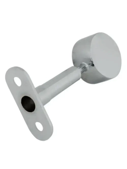 Держатель трубы d25 мм регулируемый торцевой (хром) - 1 шт