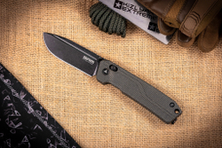 Складной нож SRM Rubik Large BlackWash сталь 10Cr15CoMoV рукоять Black Micarta (7228L-MB2)