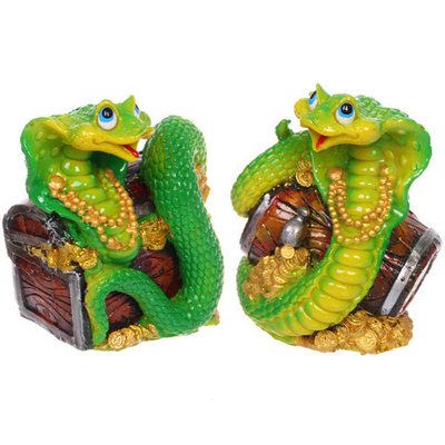 Фигурка новогодняя «Змея - Денежный сундук» 10*8*12 см, микс