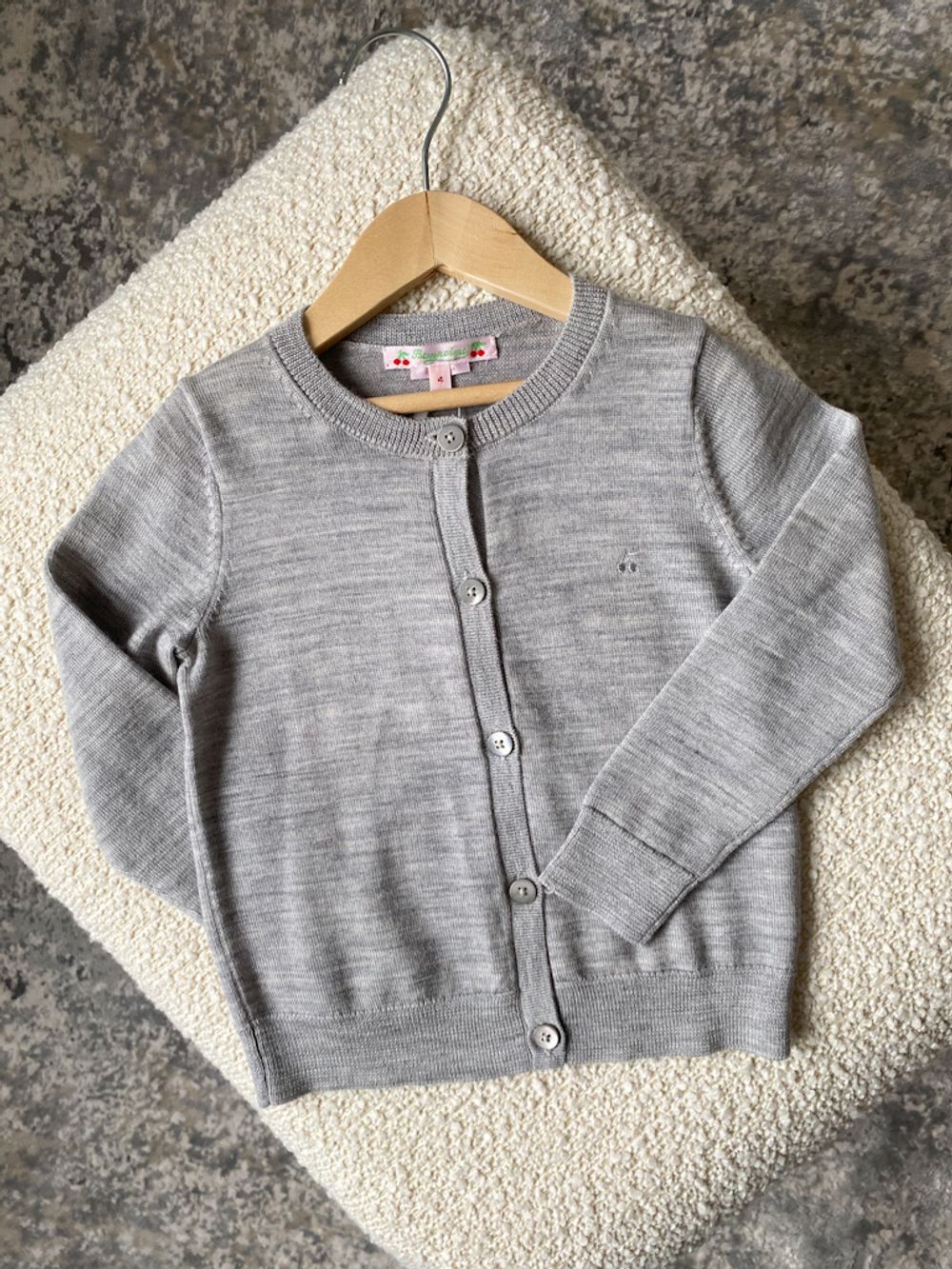 Новый шерстяной кардиган Bonpoint, 104