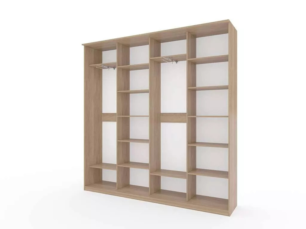 Шкаф купе Модерн 2362х450 4-х дверный 4-х секционный зеркало ясень