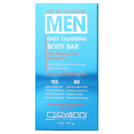 Giovanni, Art Of Giovanni, ежедневное очищающее мыло для мужчин с женьшенем и эвкалиптом, 141 г (5 унций)