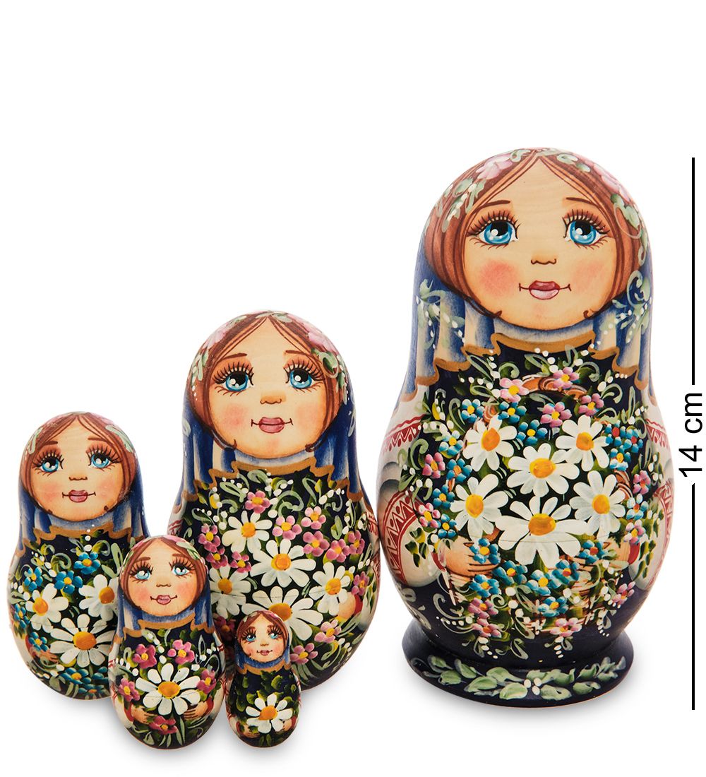 Народные промыслы МР-16/29-B Матрешка 5м «Мария с цветами»