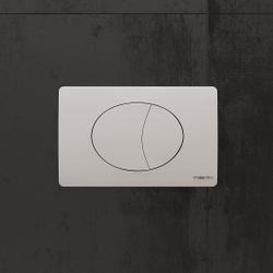 Кнопка смыва для унитаза STWORKI 230824 пластик, цвет матовый белый