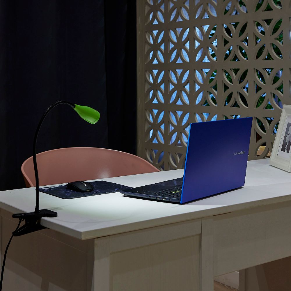 ULM-D501 4W-4000K GREEN Светильник настольный светодиодный прищепка. Механический выключатель. Зеленый. TM Uniel