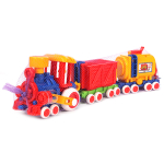 Паровозик Ромашка с 2 вагонами (Форма)