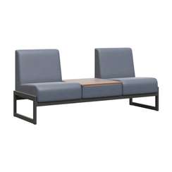 Module Диван двухмест. столик унив. MD.D2-ST2 Oregon 17/Орех Гварнери/Металл Черный 1855*700*800