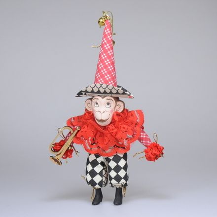 Ёлочная игрушка Обезьяна в колпаке