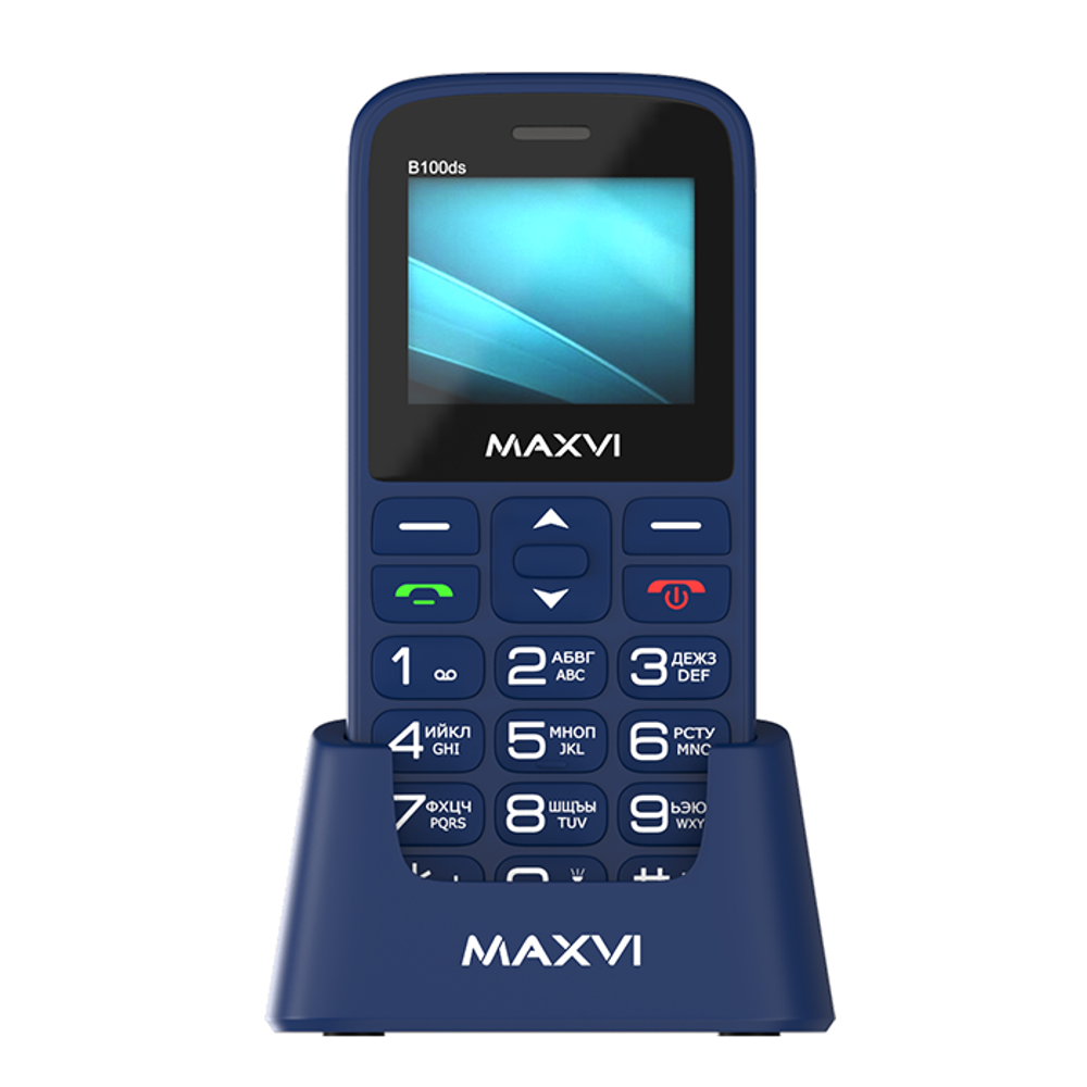 Сотовый телефон Maxvi B100ds Blue