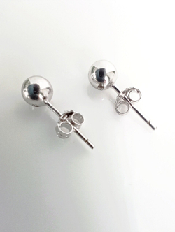 Серьги пусеты Эстерелла, серебро, 925 проба, родированные/Ф