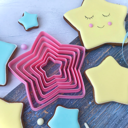 Набор пластиковых вырубок «Звездочки» 6 шт