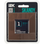 SKANDY Рамка 1-местная SK-F31Br металл шоколад IEK